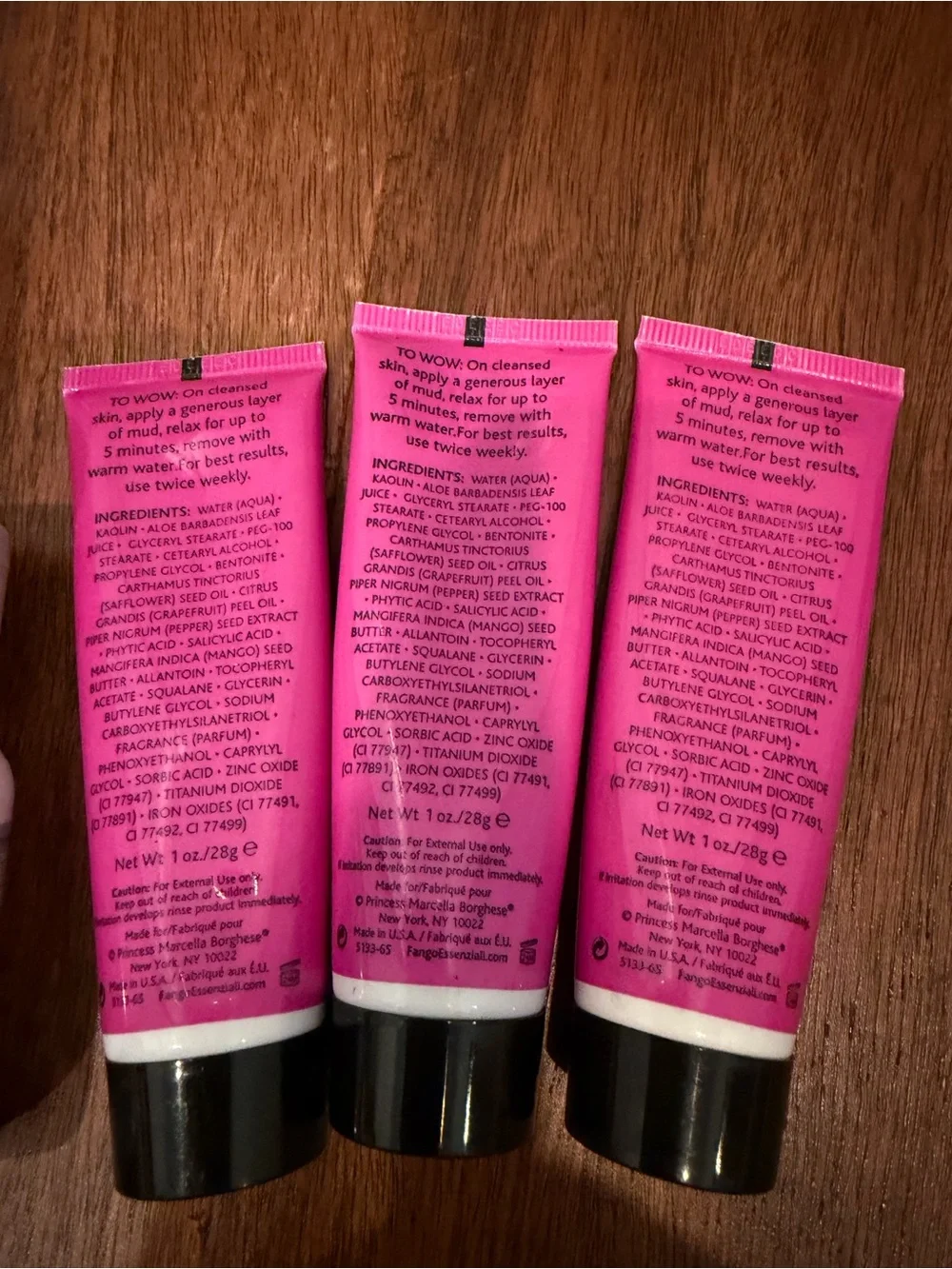 FANGO Purify Pink Face Mask Trio, cetaphil, and paw paw